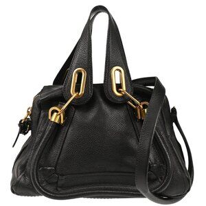 Chloe Black Parary 2way Handbag 04-12-50-65 165719